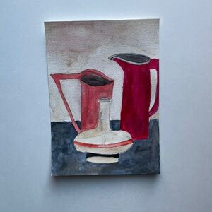 Watercolor Pottery Grouping